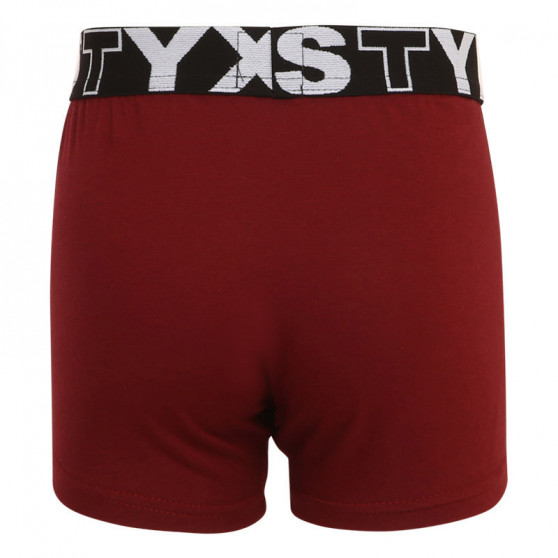 Boxershorts til børn Styx sport gummi burgundy (GJ1060)