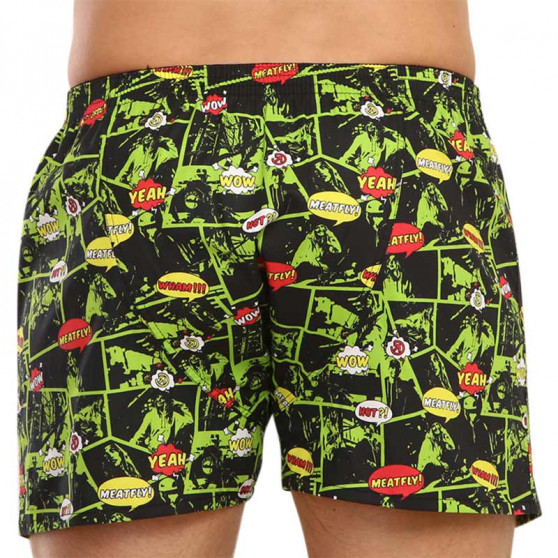 2PACK Boxershorts til mænd Meatfly flerfarvet (Agostino - green comics)