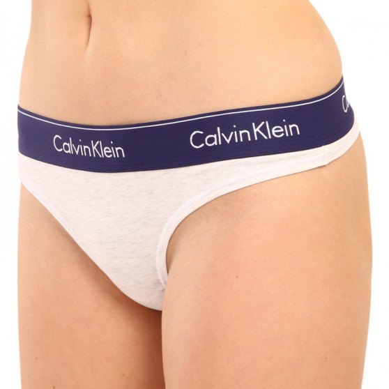 G-streng til kvinder Calvin Klein grå (F3786E-PHH)