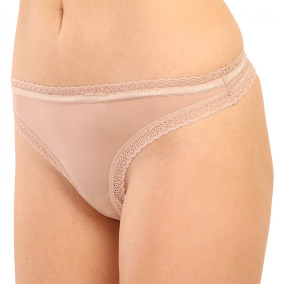 G-streng til kvinder Calvin Klein beige (QD3763E-7NS)