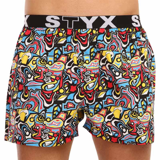 Boxershorts til mænd Styx kunst sport gummi skitse (B1254)