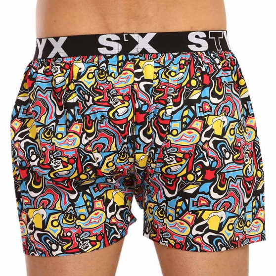 Boxershorts til mænd Styx kunst sport gummi skitse (B1254)