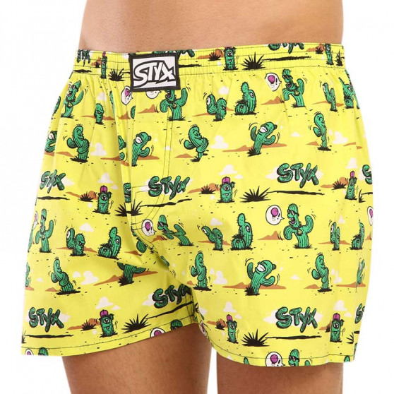 Boxershorts til mænd Styx art klassisk gummi cactus (A1351)