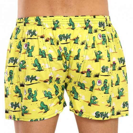 Boxershorts til mænd Styx art klassisk gummi cactus (A1351)