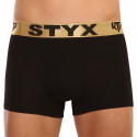 Boxershorts til mænd Styx / KTV sportselastik sort - guldelastik (GTZ960)