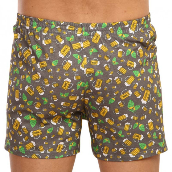 Boxershorts til mænd VoXX flerfarvet (Karlos - pivo malé/šedé)