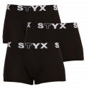 3PACK Boxershorts til mænd Styx sport gummi sort (G9606060)