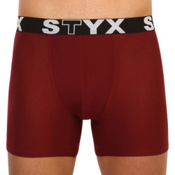 Boxershorts til mænd Styx lang sport gummi bordeaux (U1060)