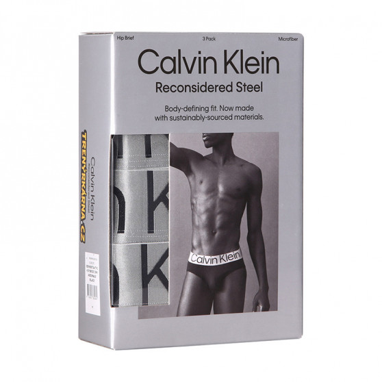 3PACK Trusser til mænd Calvin Klein sort (NB3073A-7V1)