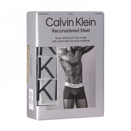 3PACK Boxershorts til mænd Calvin Klein sort (NB3074A-7V1)