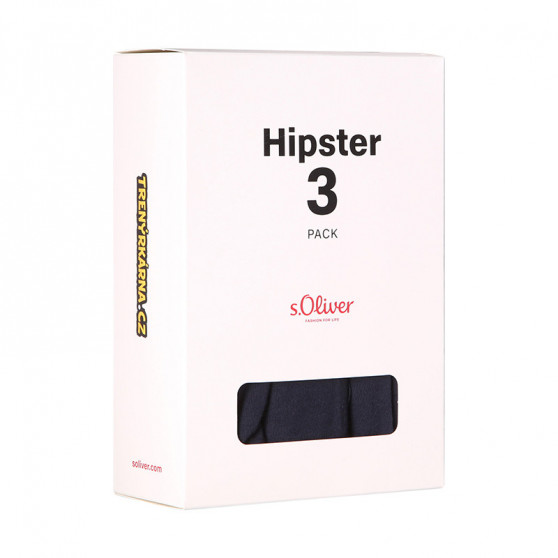 3PACK Boxershorts til mænd S.Oliver mørkeblå (JH-34H-18617715)