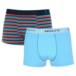 2PACK Boxershorts til mænd Molvy flerfarvet (2MP-305-BEU)