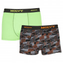 2PACK Boxershorts til mænd Molvy flerfarvet (2MP-2637-BEU)