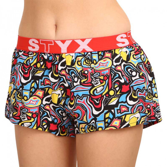 Dameshorts Styx kunst sport gummi skitse (T1254)