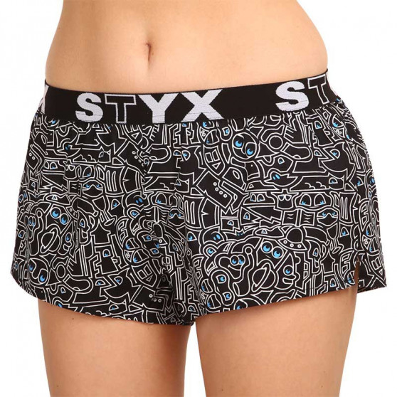 Dameshorts Styx art sports gummi doodle (T1256)