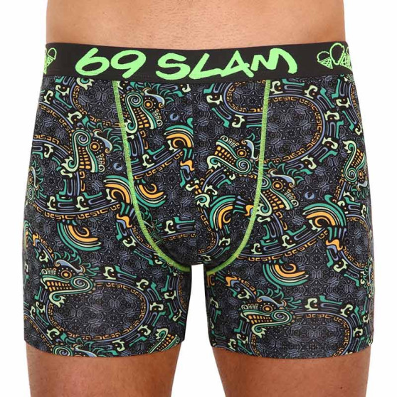 Boxershorts til mænd 69SLAM fit bamboo mayan dragon (MPBMDG-BB)