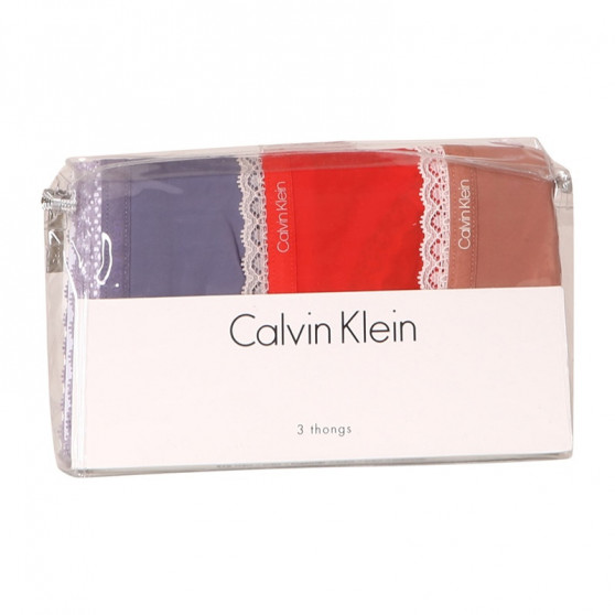 3PACK G-streng til kvinder Calvin Klein flerfarvet (QD3802E-147)