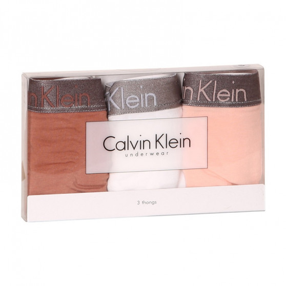 3PACK G-streng til kvinder Calvin Klein flerfarvet (QD3560E-1CZ)