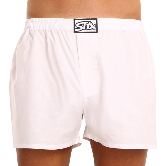 Boxershorts til mænd Styx classic elastic hvid (A1061)