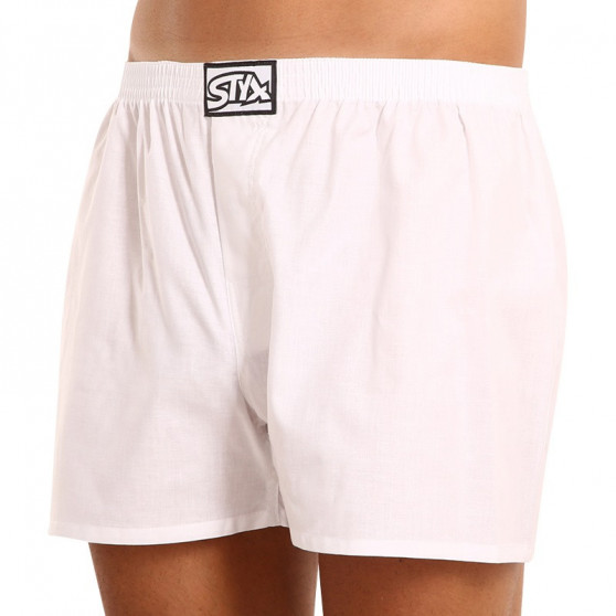 Boxershorts til mænd Styx classic elastic hvid (A1061)