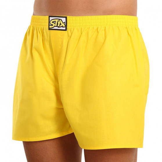 Boxershorts til mænd Styx klassisk gummi yellow (A1068)