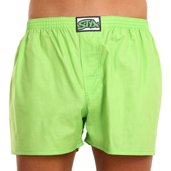 Boxershorts til mænd Styx klassisk gummi green (A1069)