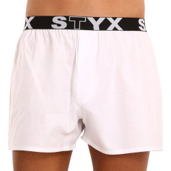 Boxershorts til mænd Styx sport gummi hvid (B1061)