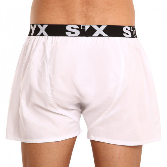 Boxershorts til mænd Styx sport gummi hvid (B1061)