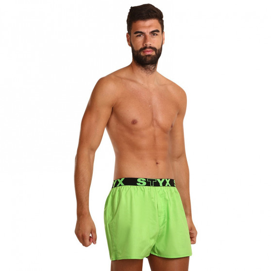 Boxershorts til mænd Styx sport gummi grøn (B1069)