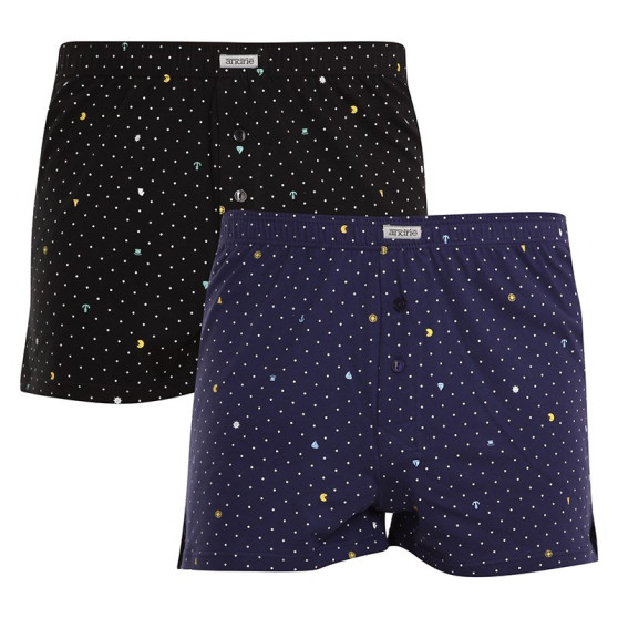 2PACK Boxershorts til mænd Andrie flerfarvet (PS 5614 A)