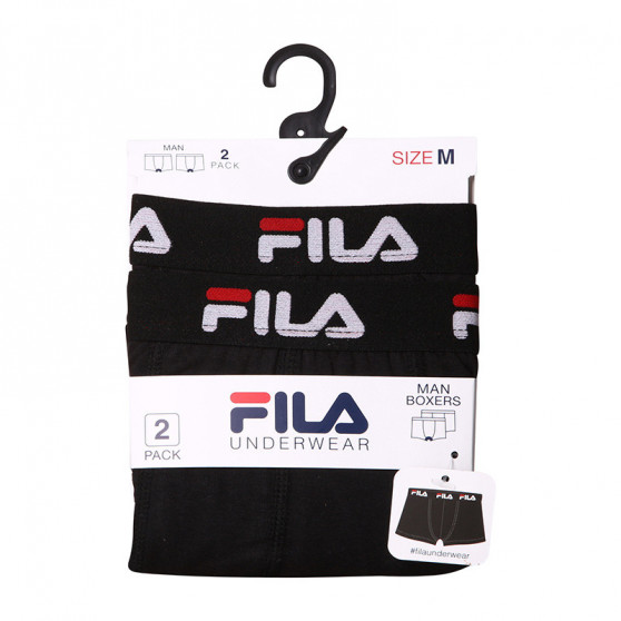 2PACK Boxershorts til mænd Fila sort (FU5141/2-200)