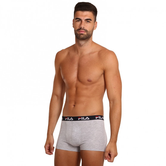 2PACK Boxershorts til mænd Fila grå (FU5142/2-400)