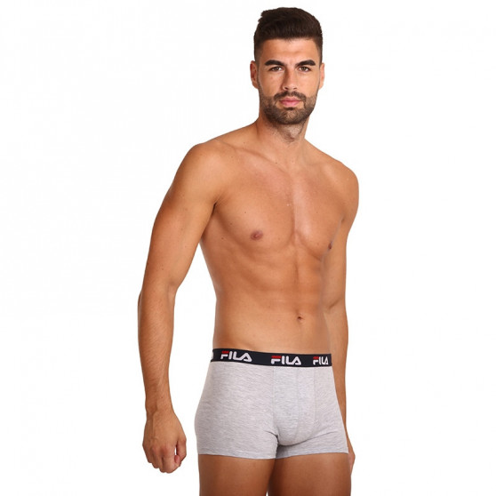 2PACK Boxershorts til mænd Fila grå (FU5142/2-400)