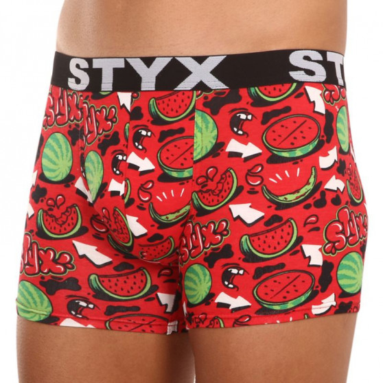 Boxershorts til mænd Styx lang kunst sport gummimeloner (U1459)