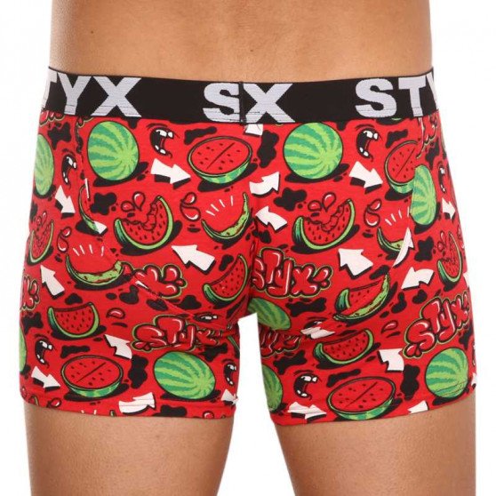 Boxershorts til mænd Styx lang kunst sport gummimeloner (U1459)