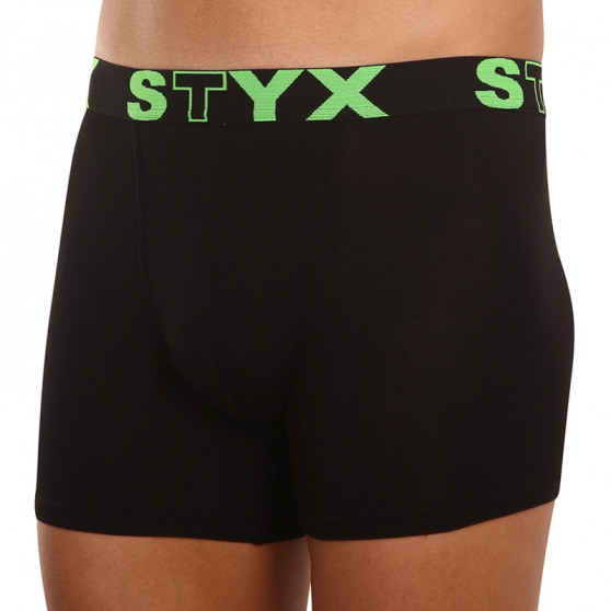 Boxershorts til mænd Styx lang sport gummi sort (U962)