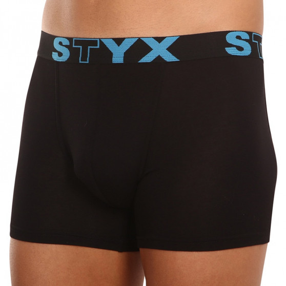 Boxershorts til mænd Styx lang sport gummi sort (U961)