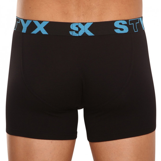 Boxershorts til mænd Styx lang sport gummi sort (U961)