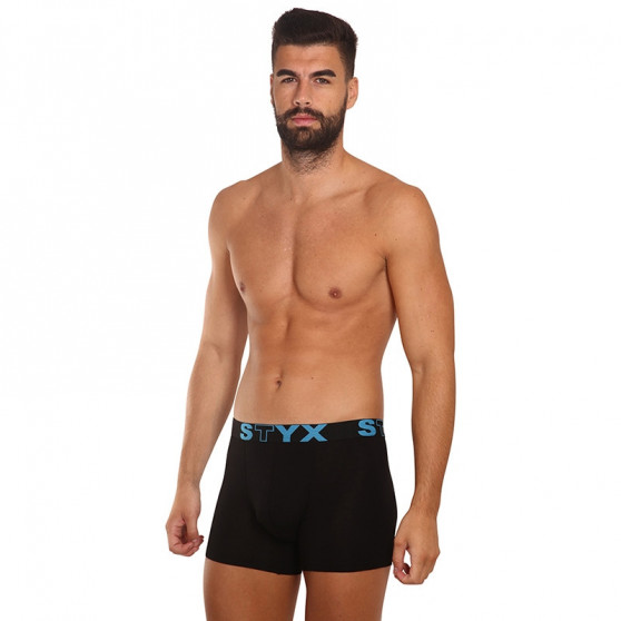 Boxershorts til mænd Styx lang sport gummi sort (U961)