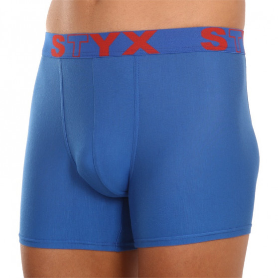 Boxershorts til mænd Styx lang sport gummi blå (U967)