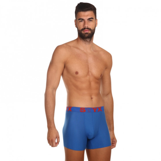 Boxershorts til mænd Styx lang sport gummi blå (U967)