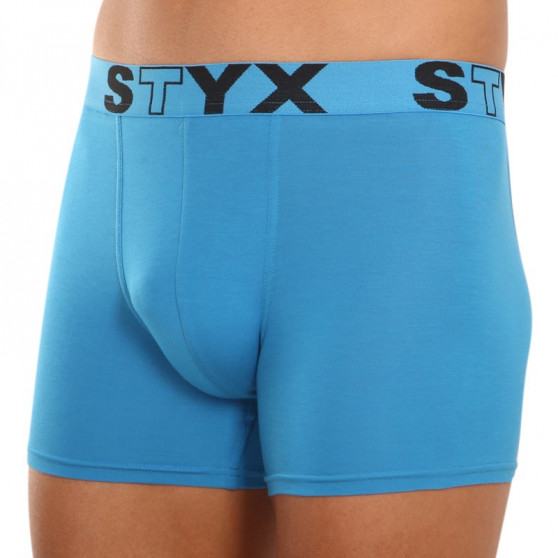 Boxershorts til mænd Styx lang sportselastik lyseblå (U969)