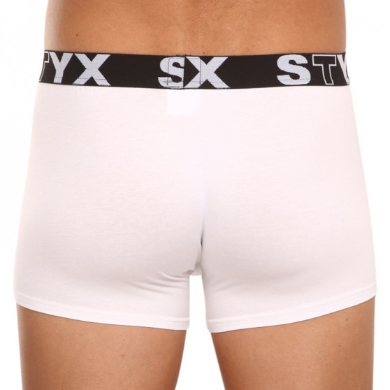 Boxershorts til mænd Styx sportselastik hvid (G1061)