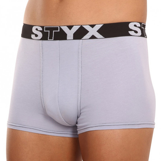 Boxershorts til mænd Styx sport gummi lysegrå (G1062)