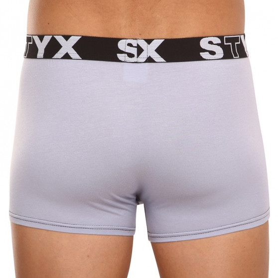 Boxershorts til mænd Styx sport gummi lysegrå (G1062)