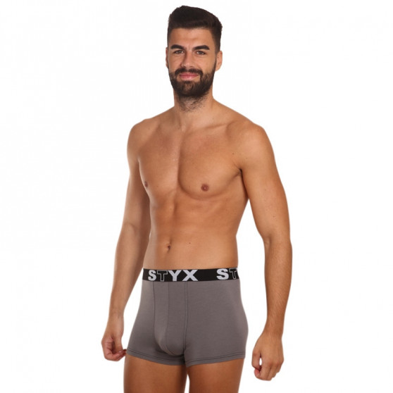 Boxershorts til mænd Styx sport gummi mørkegrå (G1063)