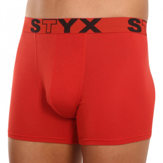 Boxershorts til mænd Styx lang sport gummi rød (U1064)