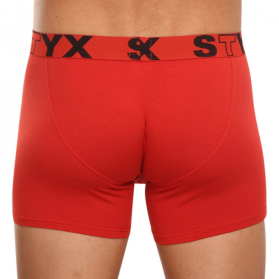 Boxershorts til mænd Styx lang sport gummi rød (U1064)