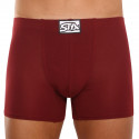 Boxershorts til mænd Styx long klassisk gummi burgundy (F1060)