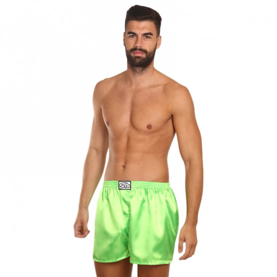 Boxershorts til mænd Styx klassisk gummi satin green (C1069)